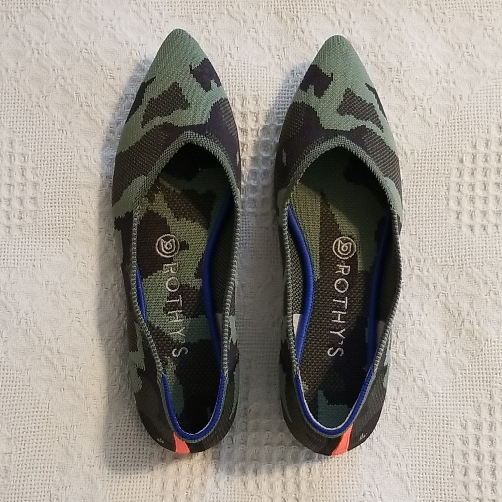 Rothy's Camo Design Ballet Flats